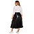 Saia Midi em Cirrê com Elastano Modelo Evasê Plus Size - Imagem 5