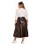 Saia Midi em Cirrê com Elastano Modelo Evasê Plus Size - Imagem 3