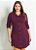 Vestido Plus Size Chemise Estilo Camisa Manga Longa - Imagem 2