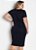 Vestido Midi Plus Size Recorte Preto e Vermelho - Imagem 3