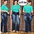 Calça Jeans Flare Plus Size Cintura Alta Lavagem Última Moda - Imagem 1