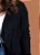 Cardigan Plus Size Tricot Assimétrico Preto - Imagem 3