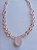 Colar Quartzo Rosa com Cristais Swarovski - Imagem 1