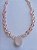 Colar Quartzo Rosa com Cristais Swarovski - Imagem 4
