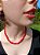 Colar De Pedra Natural Coral Vermelho - Imagem 6