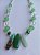Colar Quartzo Verde, Cristal de Rocha e pingente Jade - Imagem 1