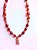 Colar Cornalina Pedras Naturais pingente Swarovski - Imagem 1