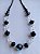 Colar Swarovski Black e Cristais Transparentes - Imagem 1
