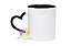 Caneca Alça Coração Colorida Cerâmica 325ml Para Sublimação - Imagem 5