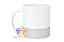 Caneca Com Tarja Glitter Cerâmica 325ml Para Sublimação - Imagem 2