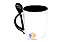 Caneca Com Colher Colorida Cerâmica 325ml Para Sublimação - Imagem 4