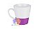 Caneca Cônica com Glitter Cerâmica 325ml Para Sublimação - Imagem 1