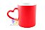 Caneca Mágica Alça Coração Cerâmica 325ml Para Sublimação - Imagem 3