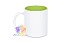Caneca Com Interior Colorido e Alça Branca Cerâmica 325ml Para Sublimação - Imagem 7