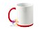 Caneca Personalizada Com Alça e Base Colorida Porcelana 325ml (Diversas Cores!) Personalização Já Inclusa! - Imagem 4