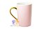 Caneca Cônica Com Alça Cromada Personalizada Porcelana 400ml (Diversas Cores!) Personalização já inclusa! - Imagem 3
