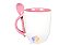 Caneca Com Colher Personalizada Colorida Porcelana 325ml (Diversas Cores!) Personalização Já Inclusa! - Imagem 9
