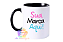 Caneca Personalizada Colorida Porcelana 325ml (Diversas Cores!) Personalização Já Inclusa! - Imagem 1