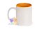 Caneca Personalizada Com Interior Colorido e Alça Branca Porcelana 325ml (Diversas Cores!) Personalização Já Inclusa! - Imagem 6