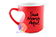 Caneca Mágica Alça Coração Personalizada Porcelana 275ml (Diversas Cores!) Personalização Já Inclusa! - Imagem 1