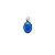 Medalha Rainha da Paz e Jesus Misericordioso 1,6 cm, Resinada Azul - Medjugorje - Imagem 1