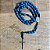 Terço Medjugorje cordão preto  N. Sra. Rainha da Paz madeira azul  Medjugorje - Imagem 2