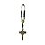 Dezena Carro ABS Preto Cruz 4 Canto Triangulo Metal Ouro velho - Imagem 1