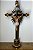 Crucifixo 50cm Ornado com base Resina Colorido - Imagem 4