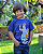 Camiseta de São Miguel Arcanjo Azul com oração - Infantil - Imagem 1