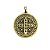 Medalha de São Bento 50 mm Ouro Velho - Imagem 2
