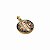 Medalha de São Bento 22 mm Dourada - Resinada - Imagem 3