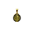 Medalha de São Bento 13 mm Dourada - Resinada - Imagem 4