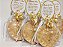Lembrancinha Bodas de Ouro: Sabonete Coração Alianças com Mini Terço - Imagem 8