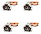 Plug Conector Chicote Bico Injetor Suzuki Vitara 1.6 2.0 Mitsubishi Pajero TR4 - Kit com 4 - Imagem 2