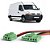 Plug Conector Chicote Resistencia Ventoinha Citroen C3 2001 a 2011 Nissan Tiida Livina Renault Master 2.5 2.8 - 2 X - Imagem 2