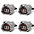 Plug Conector Chicote Bico Injetor Chevrolet S10 2.8 2014 a 2017 Diesel - Kit com 4 - Imagem 4