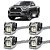 Plug Conector Chicote Bico Injetor Toyota Hilux 2.8 Diesel 2016 2017 2018 2019 2020 2021 2022 - Kit com 4 - Imagem 1