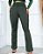 Calça Flare Jacquard Linho com Cinto - Verde Musgo - Imagem 3