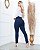 Legging Crepe com Cirrê - Azul - Imagem 2