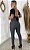 Legging Malha Pop com Cinto Embutido - Cinza - Imagem 2