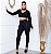 Legging Crepe com Cirrê - Preta - Imagem 1