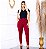 Legging jacquard linho  bordô - Imagem 1