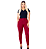 Legging jacquard linho  bordô - Imagem 4