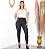 Calça Legging Social Feminina Skinny - Preto Mescla - Imagem 1