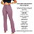 Calça Flare com Zíper e Bolsos Lavanda - Imagem 7