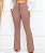 Calça Flare com Zíper e Bolsos Cáqui - Imagem 3