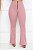 Calça Flare com Zíper e Bolsos Rosa - Imagem 5