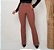 Calça Flare Malha Pop com Cinto Cáqui Escuro - Imagem 4