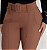 Calça Flare Malha Pop com Cinto Cáqui Escuro - Imagem 5