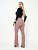 Calça Flare com Zíper e Bolsos Cáqui em Malha Pop - Imagem 2